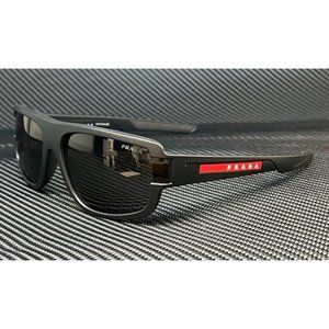 Prada Matte Black 66mm Men's Sunglasses